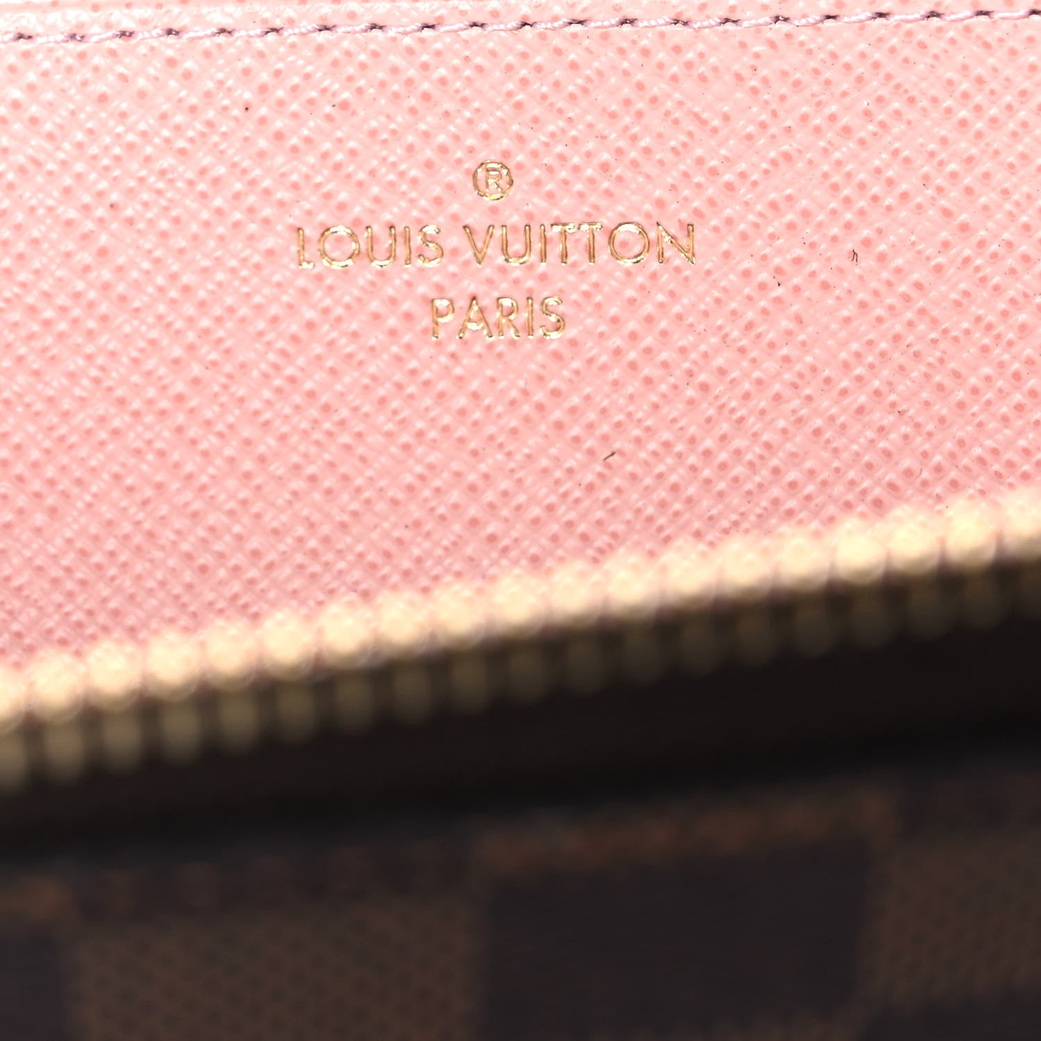 Louis Vuitton Damier Ebene Zippy Wallet Rose Ballerine 6 of 9