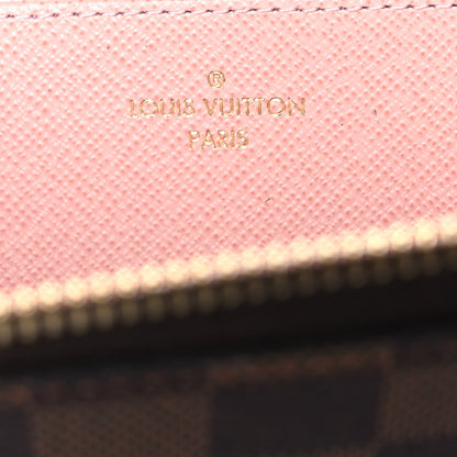 Louis Vuitton Damier Ebene Zippy Wallet Rose Ballerine 6 of 9