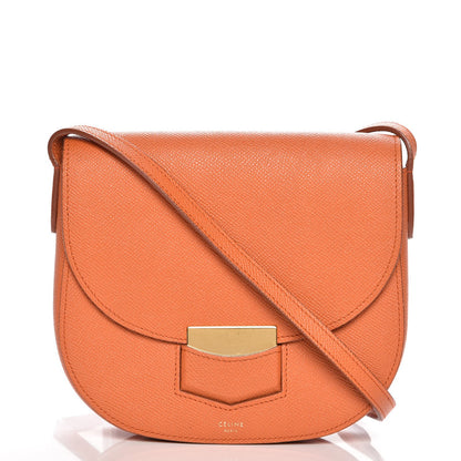 Celine Baby Grained Calfskin Small Trotteur Light Orange 1 of 9