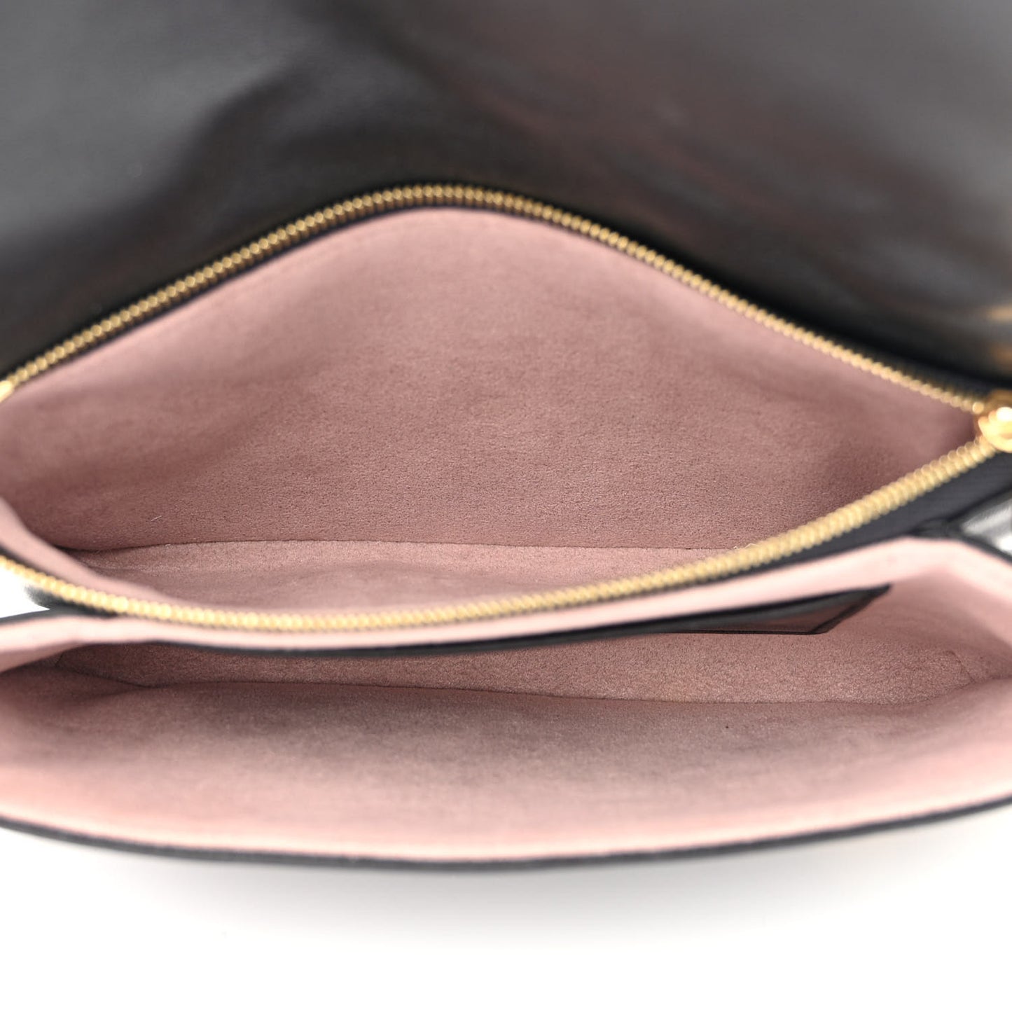 Lambskin Embossed Monogram Pochette Coussin Black