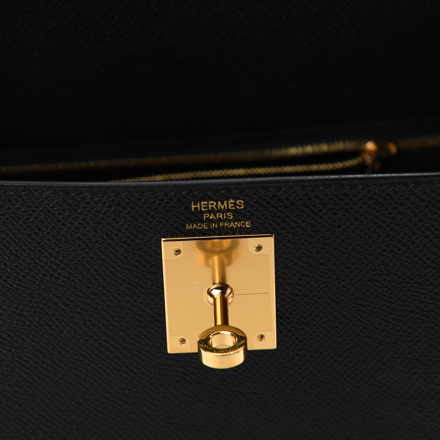 Hermes Epsom Kelly Sellier 28 Black 5 of 12