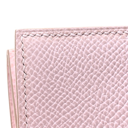 Hermes Epsom Bearn Card Holder Wallet Mauve Pale 9 of 10