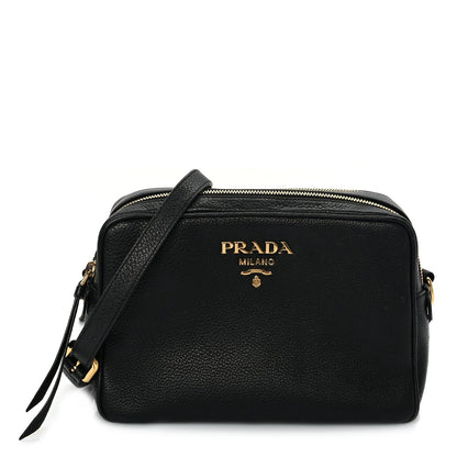 Prada Vitello Phenix Camera Bag Black 1 of 8