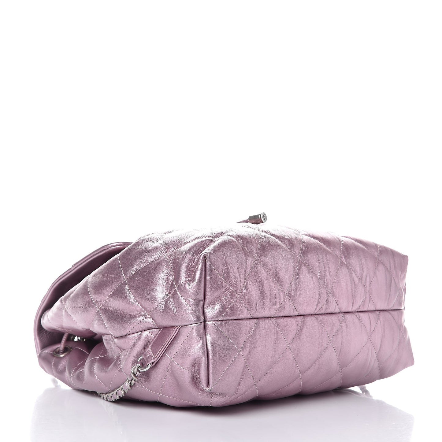 Iridescent Calfskin Quilted Ground Control Backpack Pink
