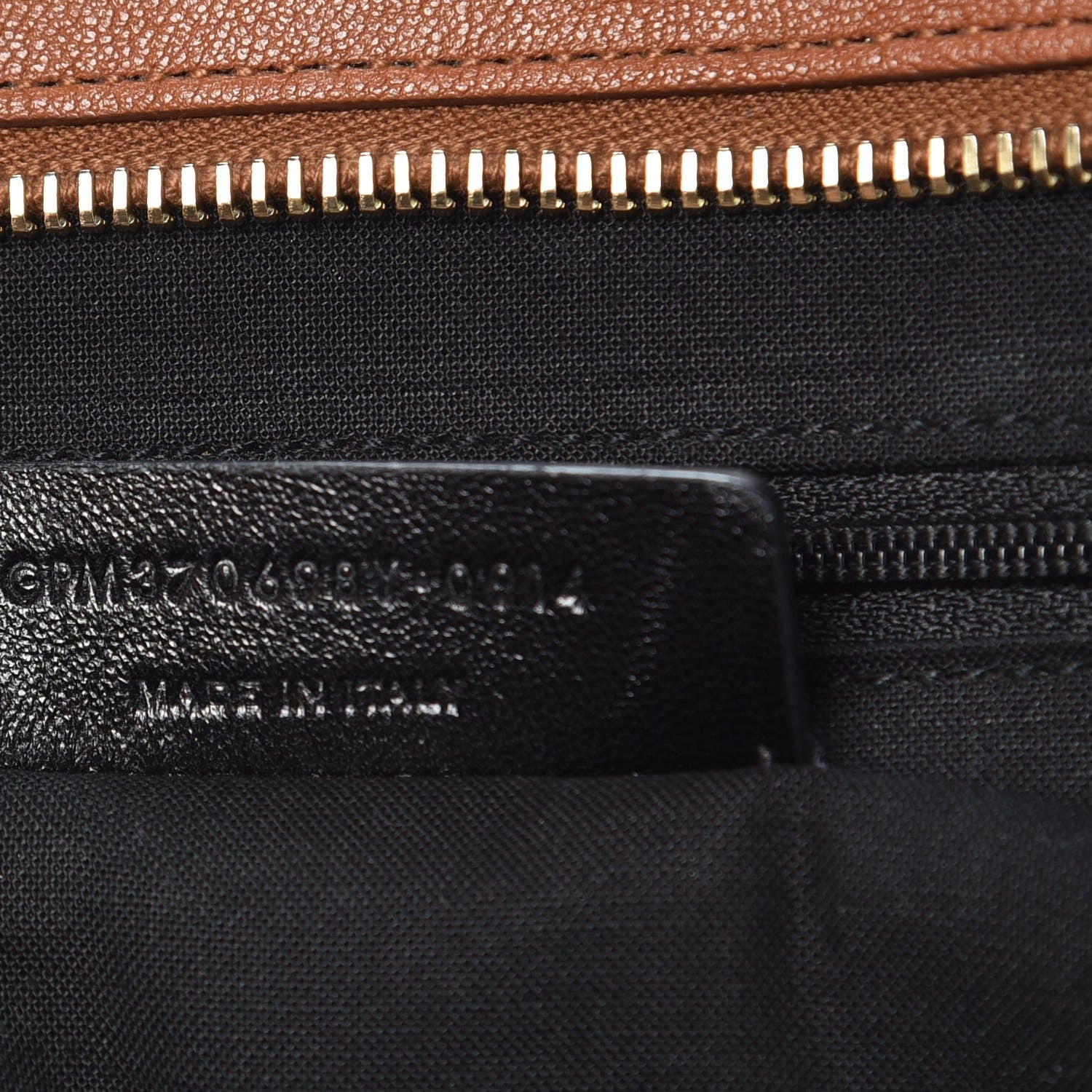 Saint Laurent Sheepskin Medium Cabas Chyc Whiskey 7 of 10