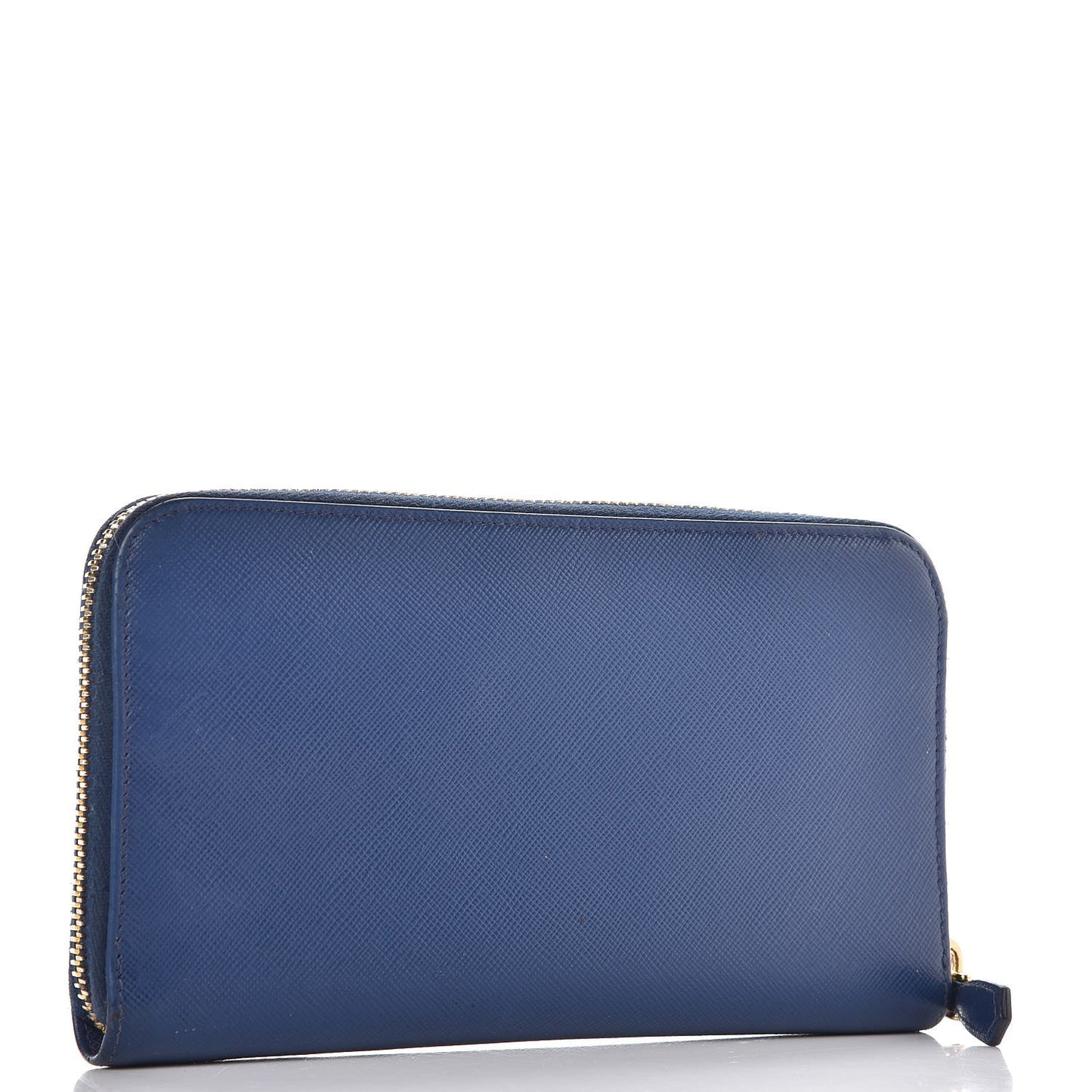 Saffiano Metal Zip Around Wallet Bleuette