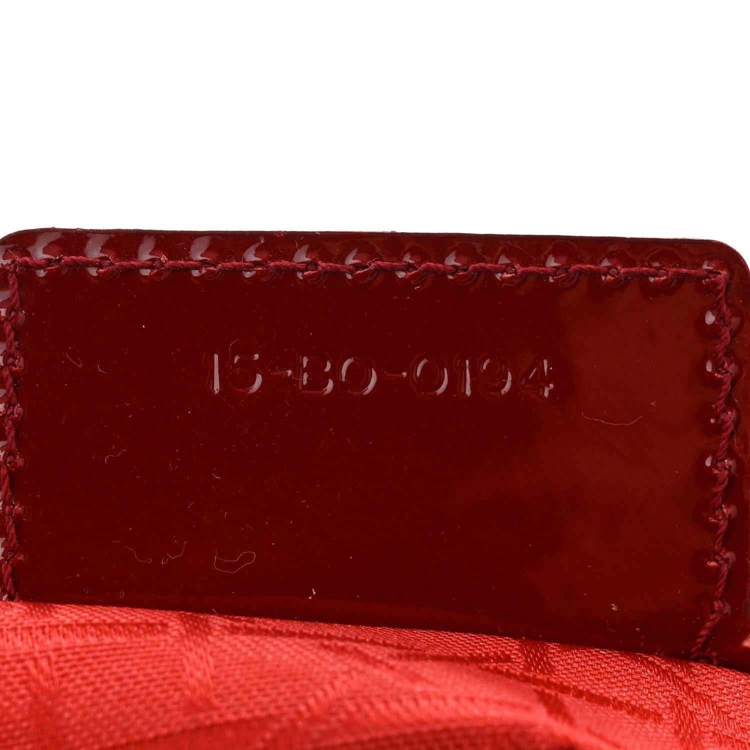 Christian Dior Patent Cannage Medium Lady Dior Red 7 of 7