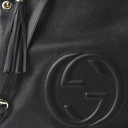 Gucci Pebbled Calfskin Large Soho Hobo Black 7 of 7