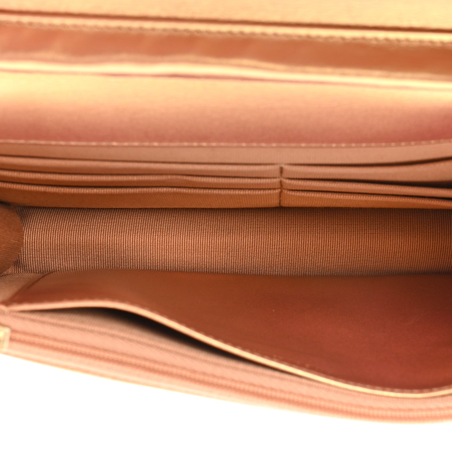 Chanel Metallic Lambskin Quilted Wallet On Chain WOC Golden 7 of 12