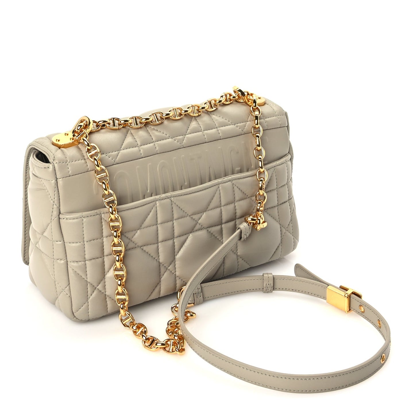 Calfskin Macrocannage Medium Caro Bag  Sand