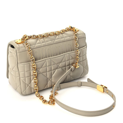 Christian Dior Calfskin Macrocannage Medium Caro Bag  Sand 2 of 8