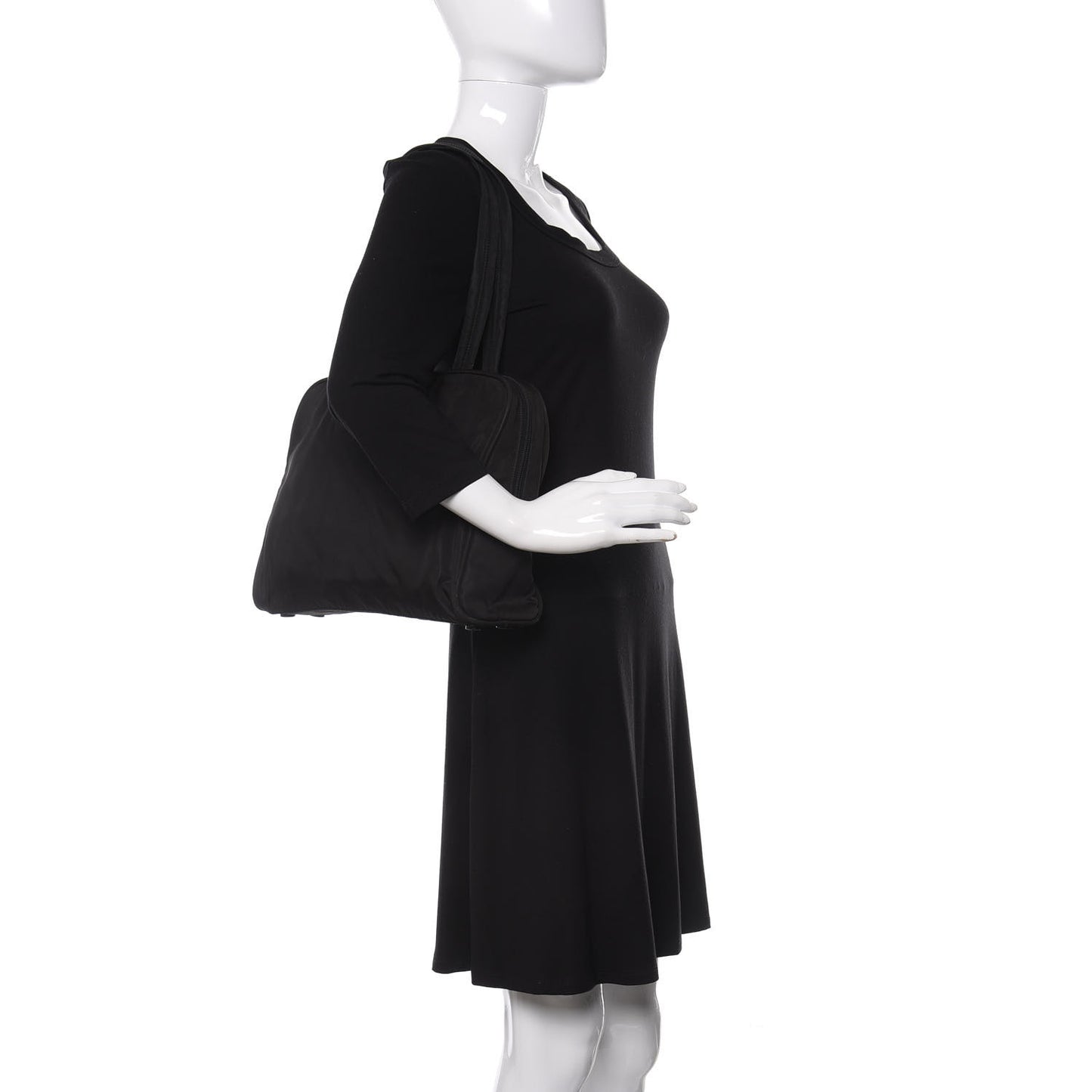 Tessuto Nylon Shoulder Bag Black