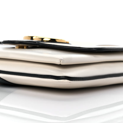 Gucci Calfskin Medium Arli Flap Shoulder Bag White 8 of 9