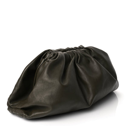 Bottega Veneta Smooth Butter Calf The Pouch Oversized Clutch Kaki Fondent 2 of 10