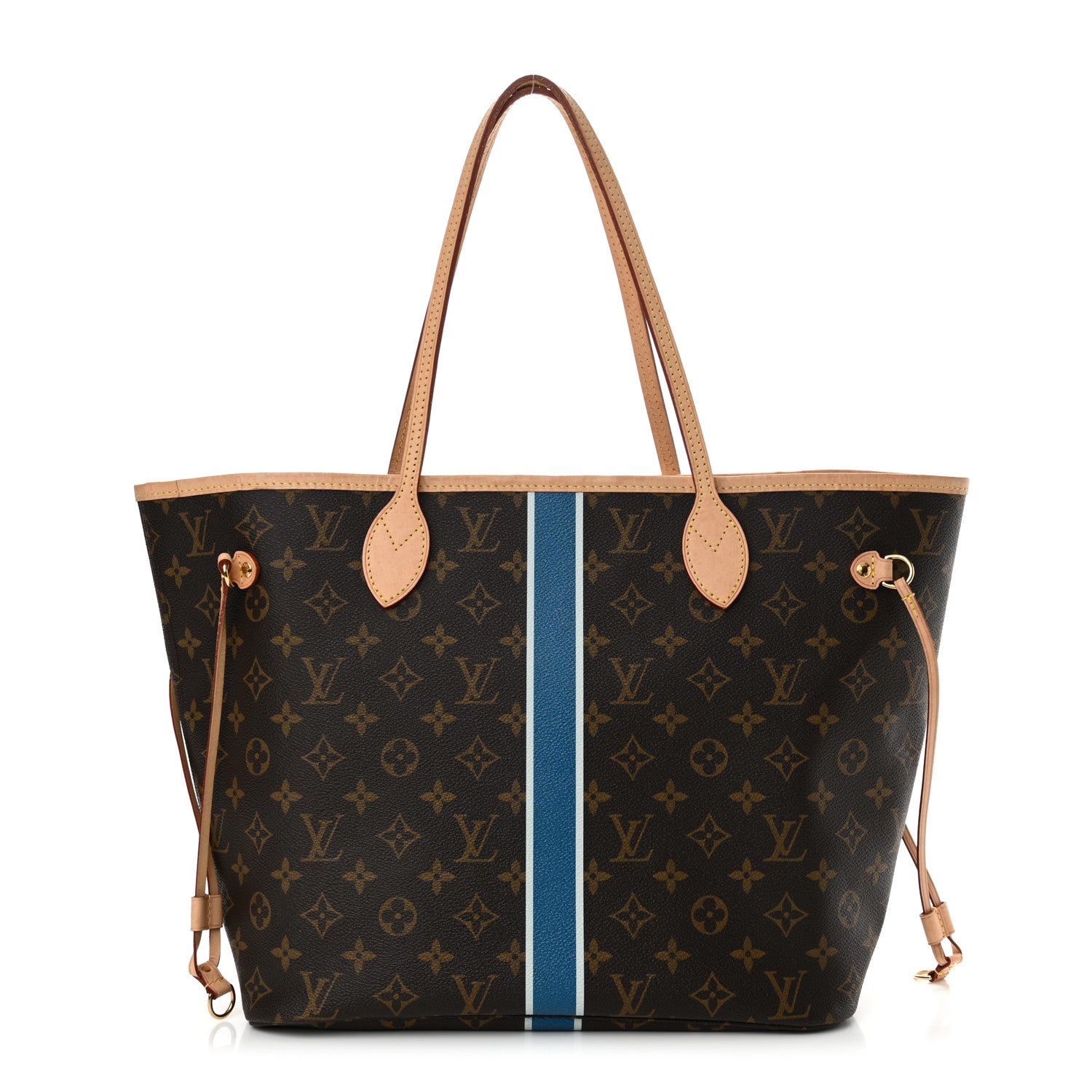 Louis Vuitton Monogram My LV Heritage Neverfull MM Blue De France White 1 of 12