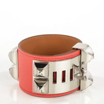 Hermes Epsom Collier de Chien CDC Bracelet S Rose Jaipur 3 of 7
