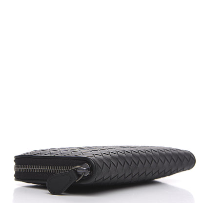 Bottega Veneta Nappa Intrecciato Zip Around Wallet Black 3 of 8