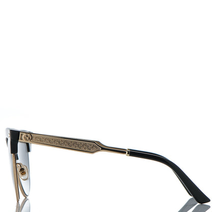 Gucci Damascato Cat Eye GG 4283/S Sunglasses Black Gold 3 of 7