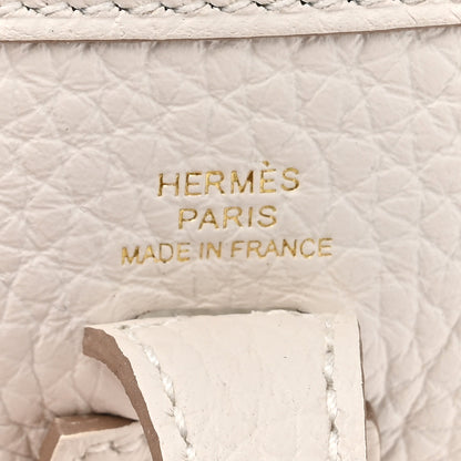 Hermes Taurillon Clemence Amazone Evelyne TPM Gris Pale 5 of 11
