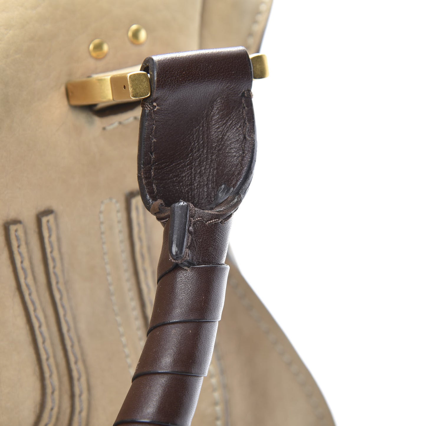 Nubuck Medium Marcie Satchel Greige