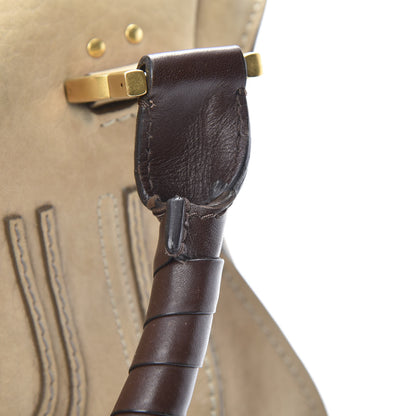 Chloe Nubuck Medium Marcie Satchel Greige 17 of 17