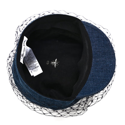 Christian Dior Denim Arty Veil Cap 58 Blue 5 of 8