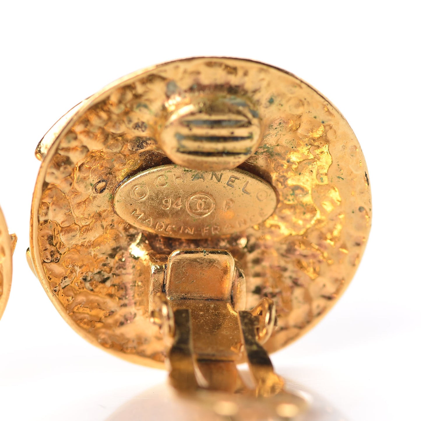 CC Clip On Earrings Gold