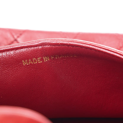 Chanel Lambskin Quilted Small Double Flap Red 8 of 17