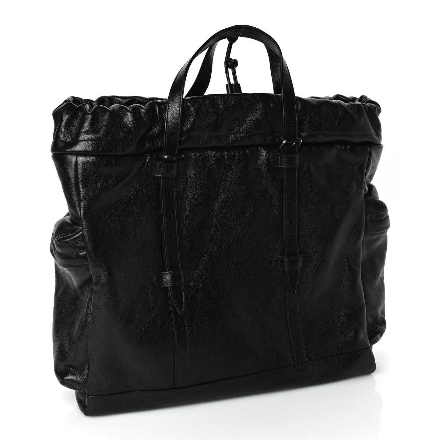 Piuma Lux Energy Monochrome Double G Drawstring Tote Black