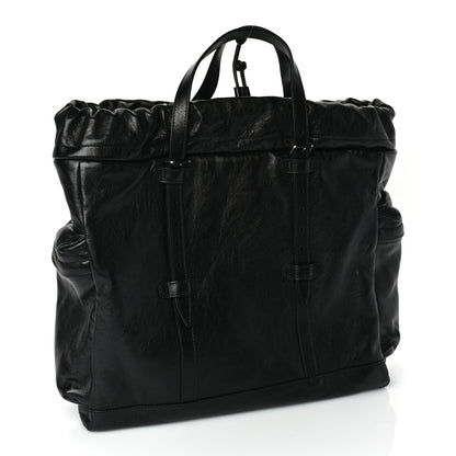 Gucci Piuma Lux Energy Monochrome Double G Drawstring Tote Black 2 of 9