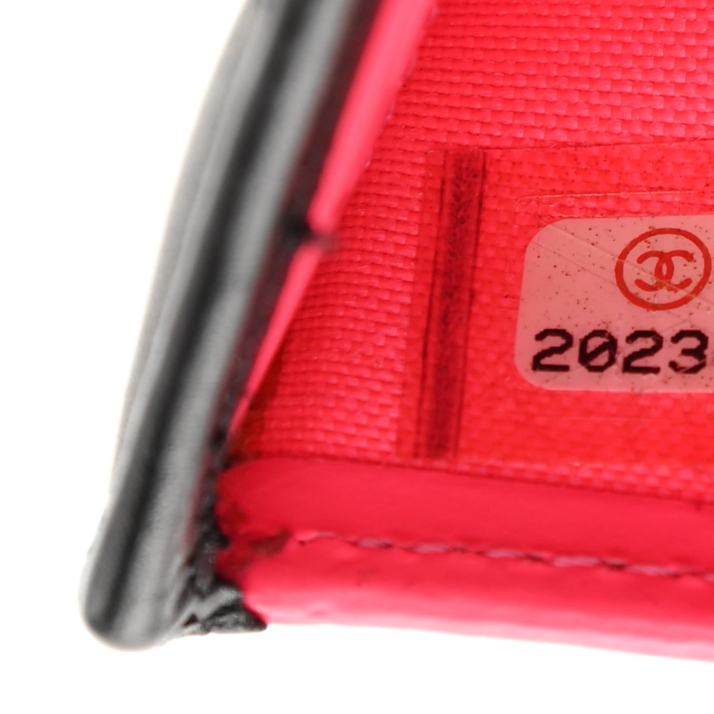 Calfskin Cambon Zipped Pocket Wallet Black