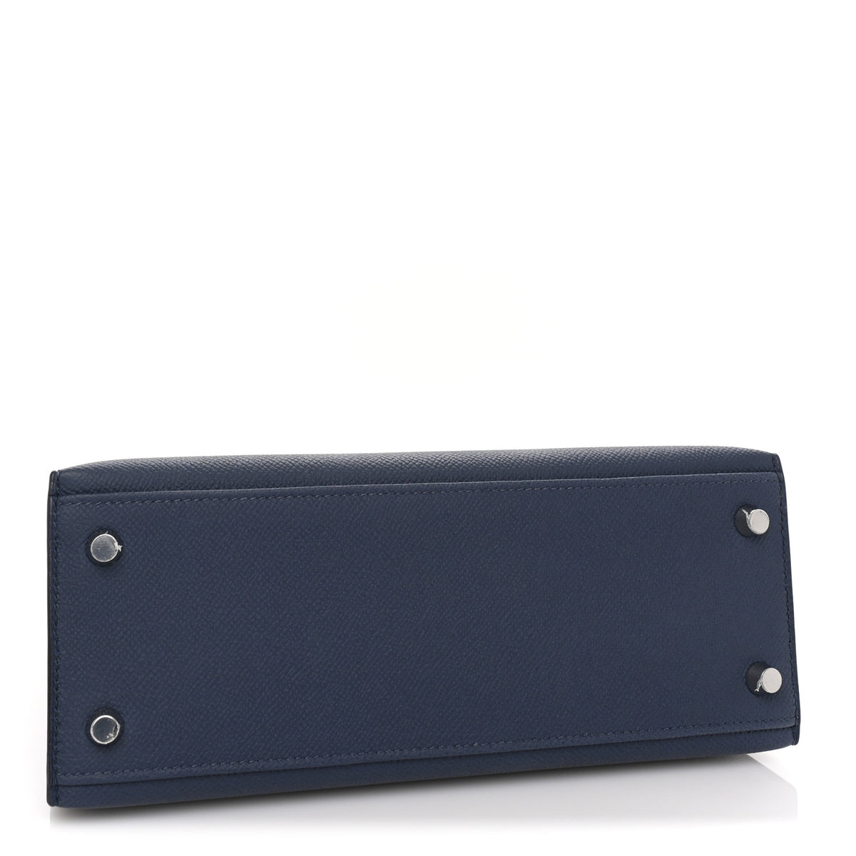 Hermes Epsom Tri-Color Kelly Sellier 25 Bleu Abysse Bleu Tie Gris Pantin 3 of 8