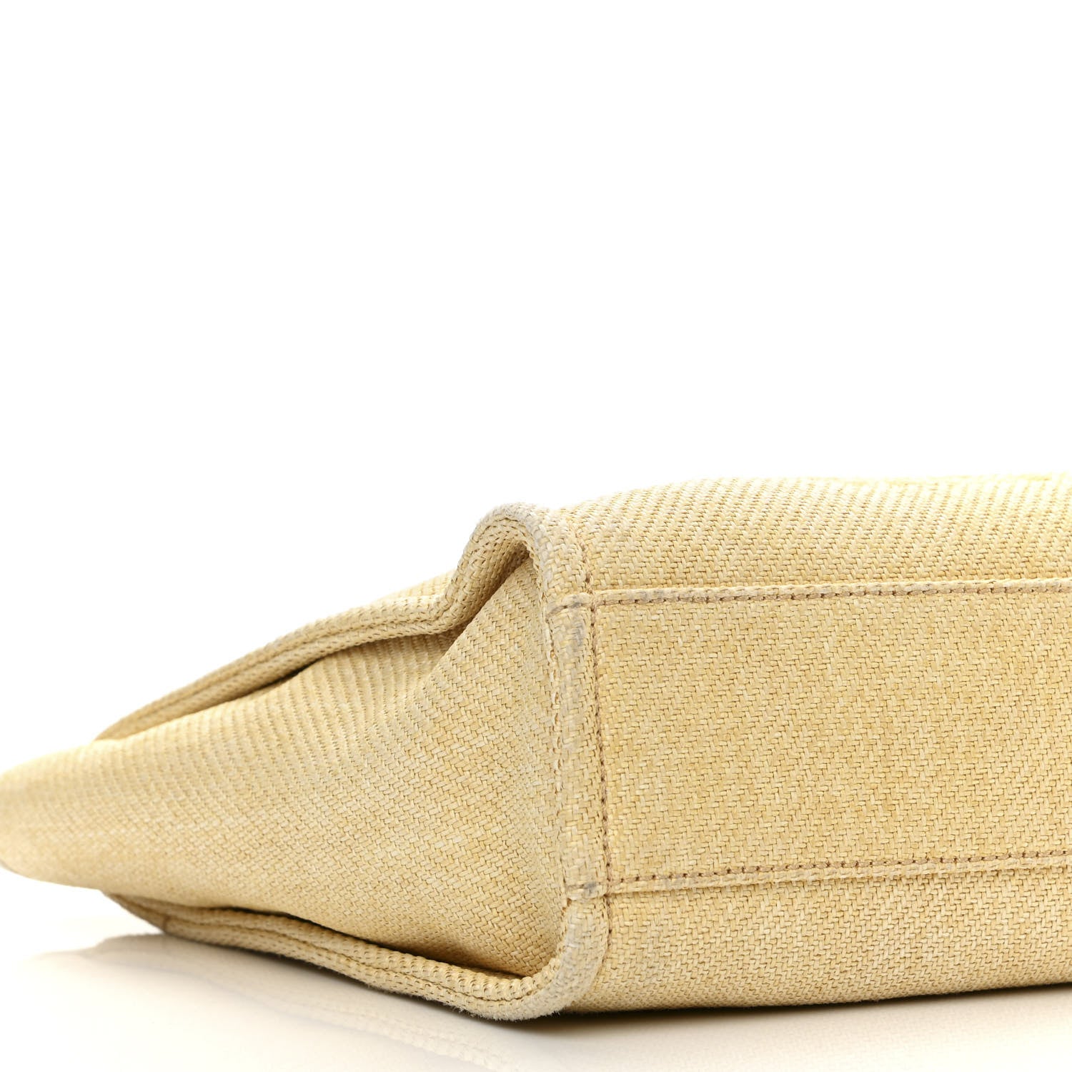 Chanel Canvas Mini Deauville Tote Light Yellow 9 of 15