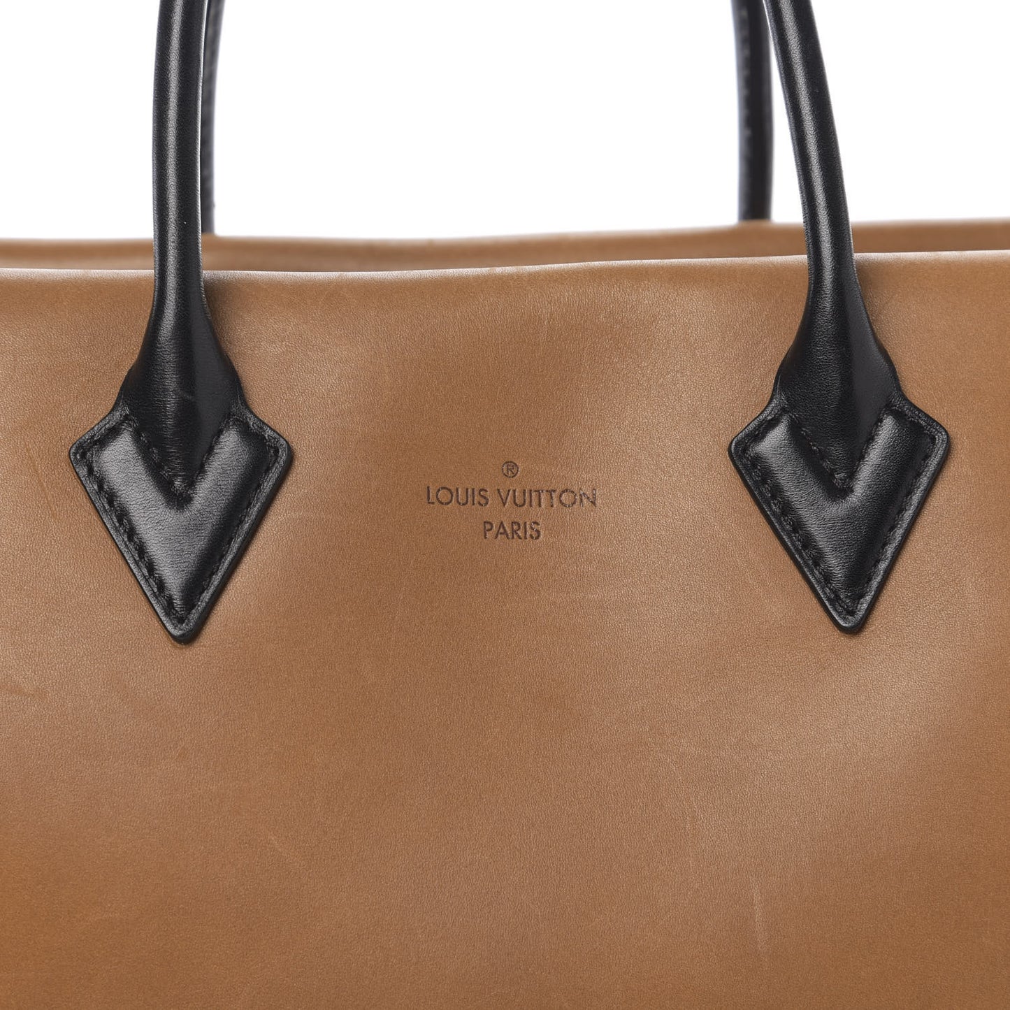 Monogram Cuir Orfevre Tote W PM Noisette