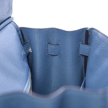 Hermes Togo Birkin 25 Azur 17 of 33