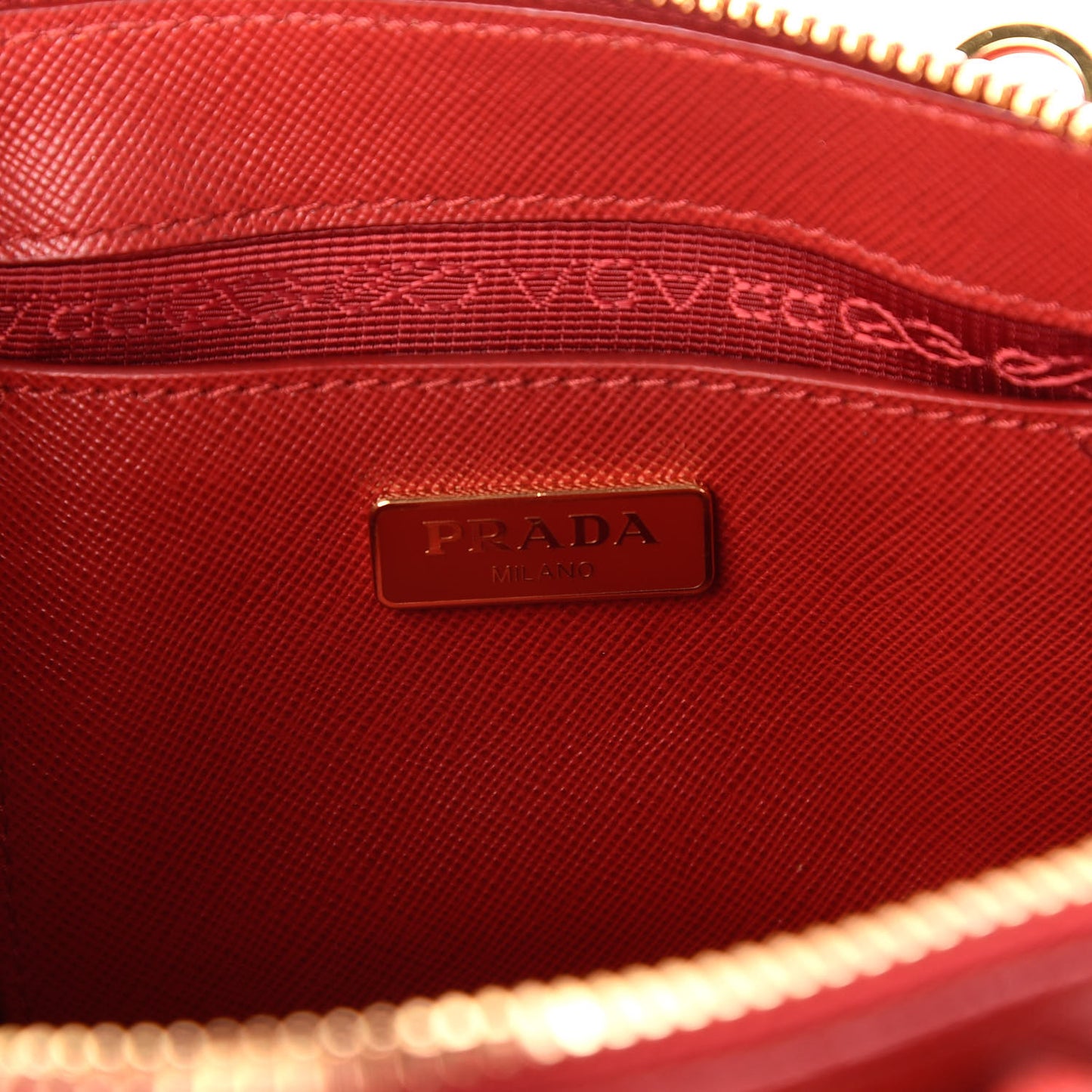 Saffiano Lux Mini Promenade Tote Fuoco