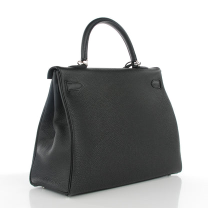Hermes Togo Kelly Retourne 35 Black 3 of 21