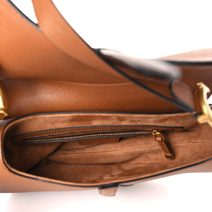 Christian Dior Grained Calfskin Saddle Bag Camello 5 of 8