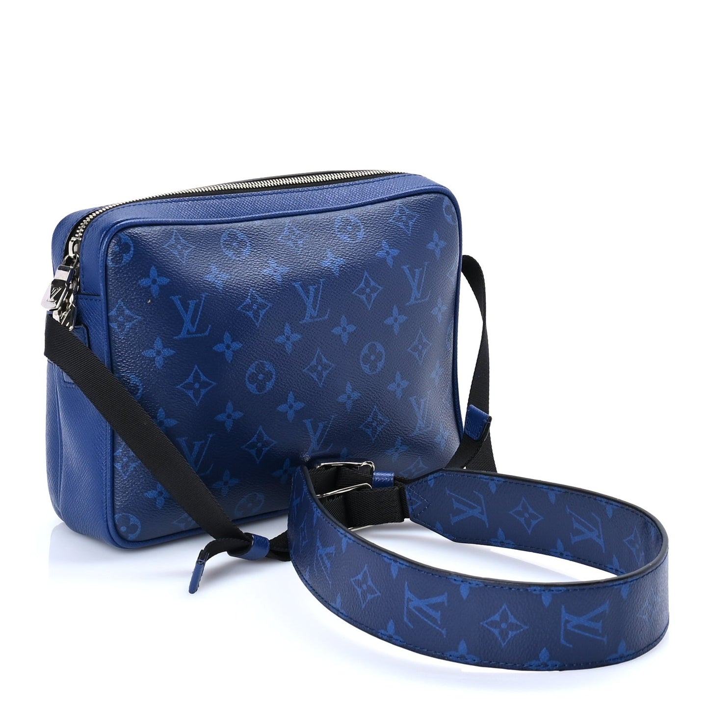 Taiga Monogram Outdoor Messenger  Cobalt
