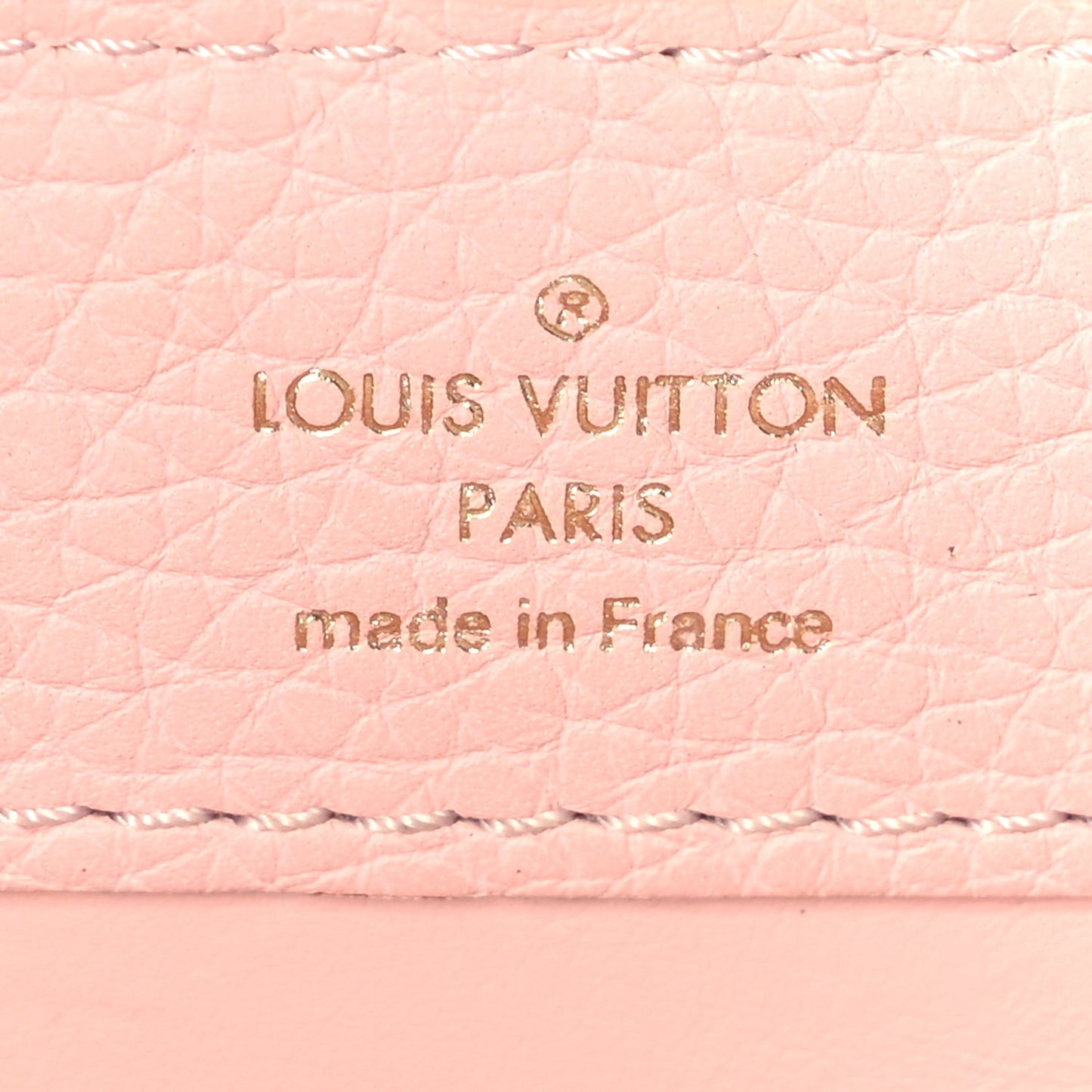 Taurillon Marble Capucines Mini Pink