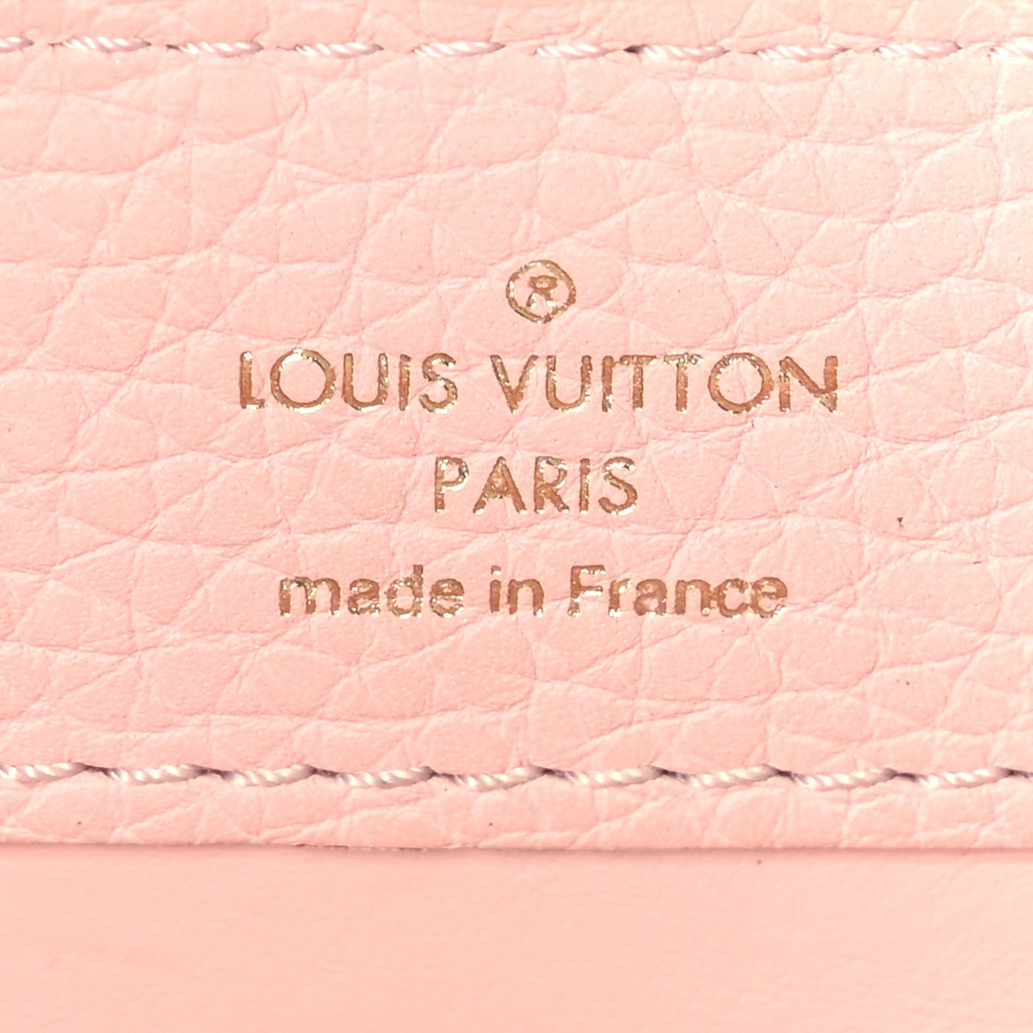 Louis Vuitton Taurillon Marble Capucines Mini Pink 5 of 6