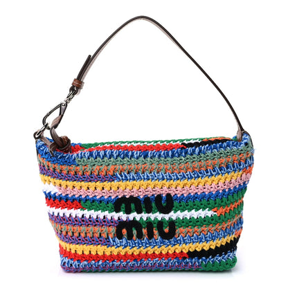 Miu Miu Fabric Crochet Pouch  Multicolor 1 of 8