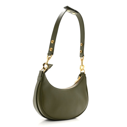 Celine Smooth Calfskin Medium Strap Ava Shoulder Bag Dark Olive 3 of 10