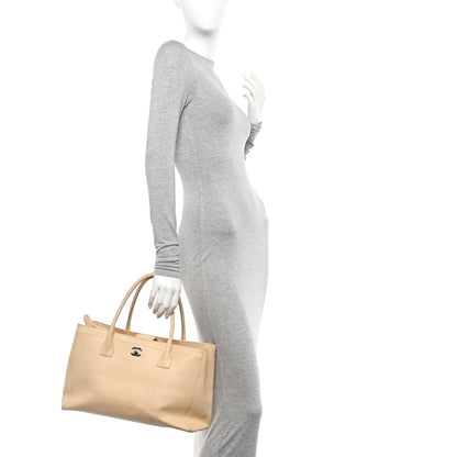 Chanel Calfskin Cerf Executive Shopper Tote Beige Clair 2 of 7
