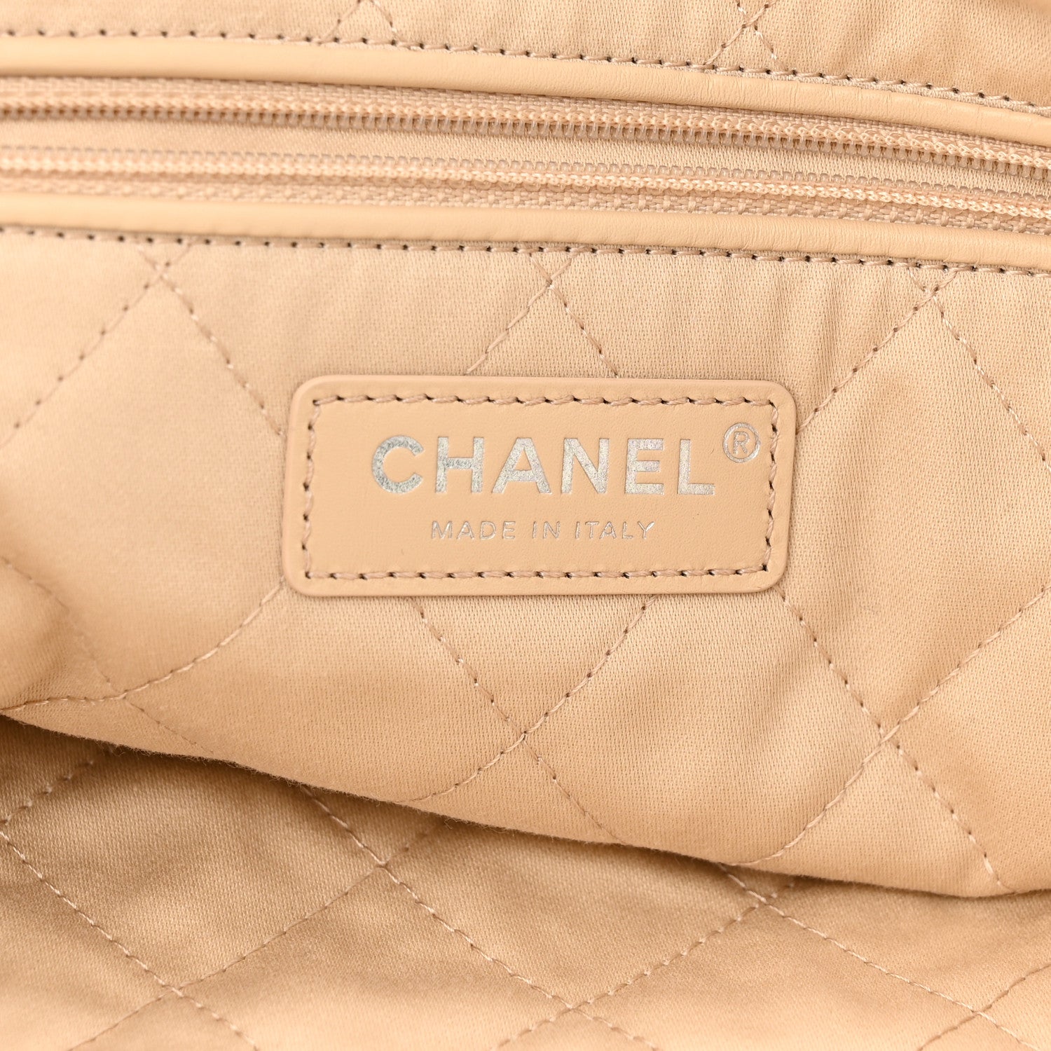 Chanel Shiny Calfskin Quilted Chanel 22 Backpack White Black 6 of 10