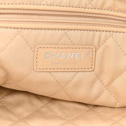 Chanel Shiny Calfskin Quilted Chanel 22 Backpack White Black 6 of 10