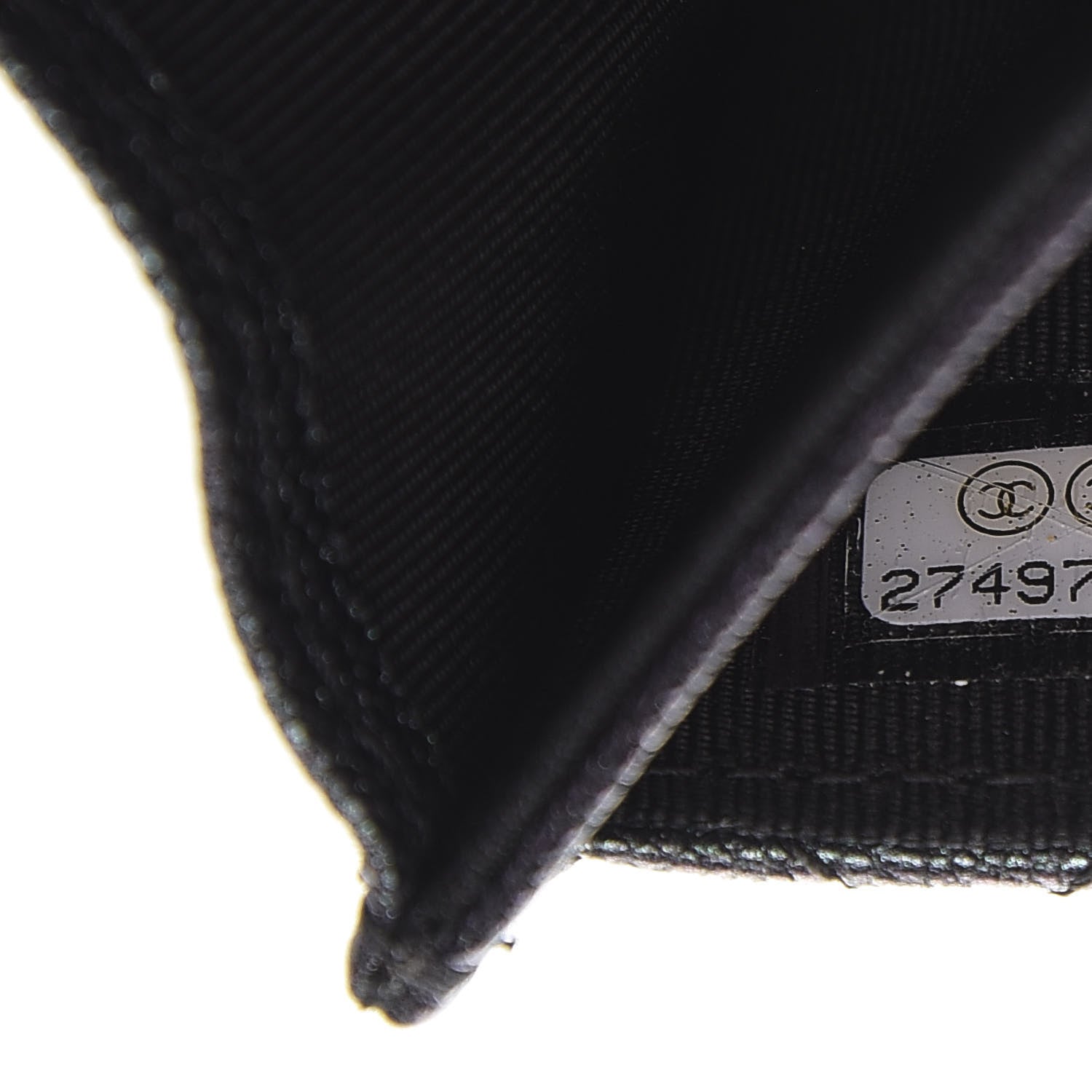 Chanel Iridescent Caviar Flap Quilted Card Holder Black 8 of 9