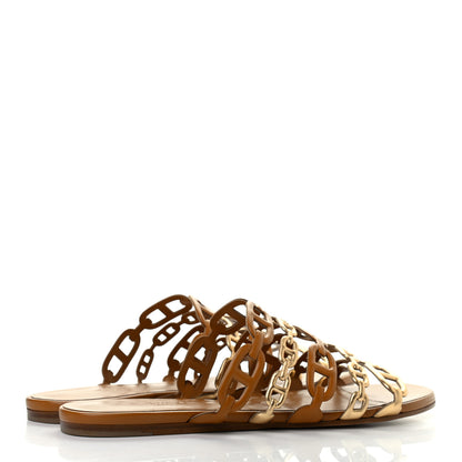 Hermes Nappa Thalassa Sandals 40 Beige Doré 3 of 6