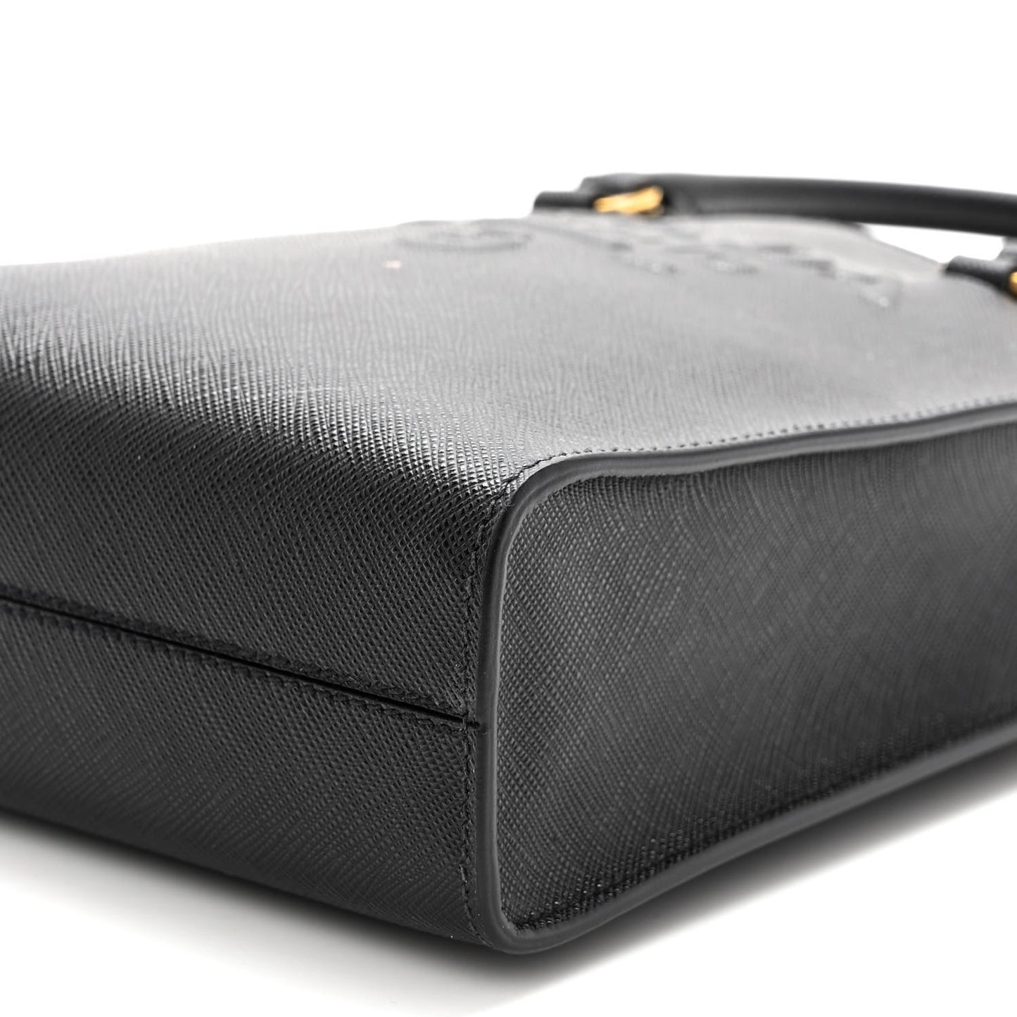 Saffiano Lux Small Shoulder Bag Black