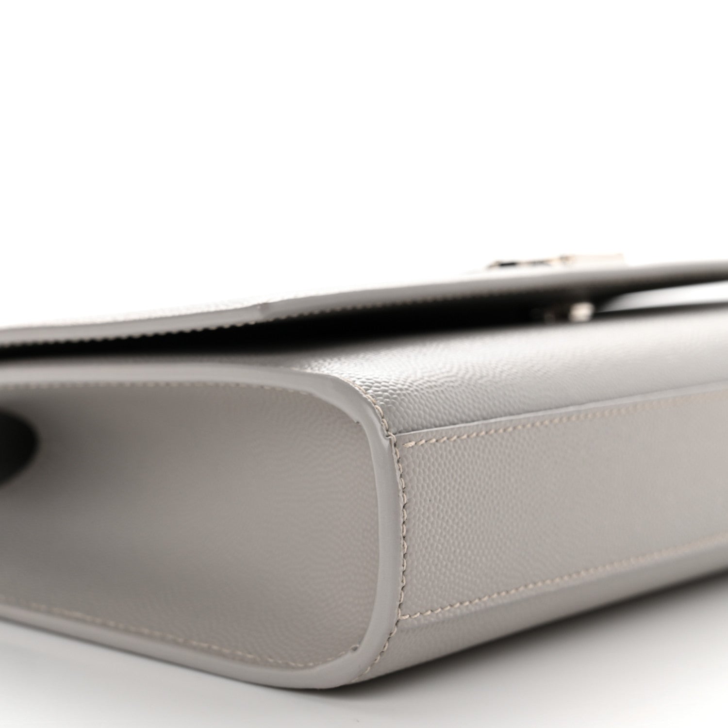 Saint Laurent Grain De Poudre Medium Monogram Kate Satchel Souris 10 of 11